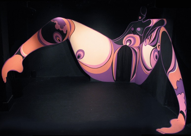 set design for Project V (adapt. of Vagina Monologues) at Boxcar Theatre