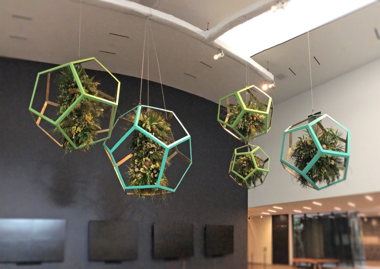 Dodecahedrons measuring 8ft & 5ft diameter